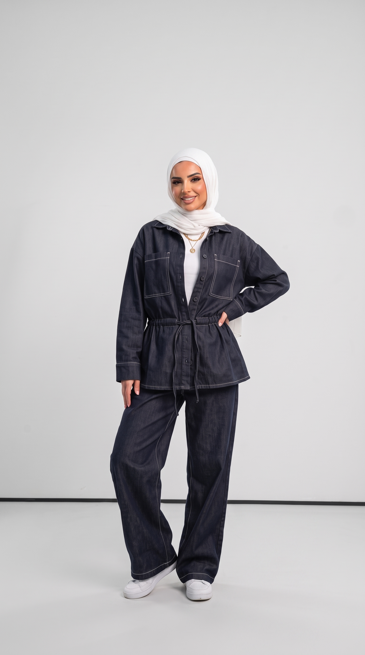 NAVY DENIM SET