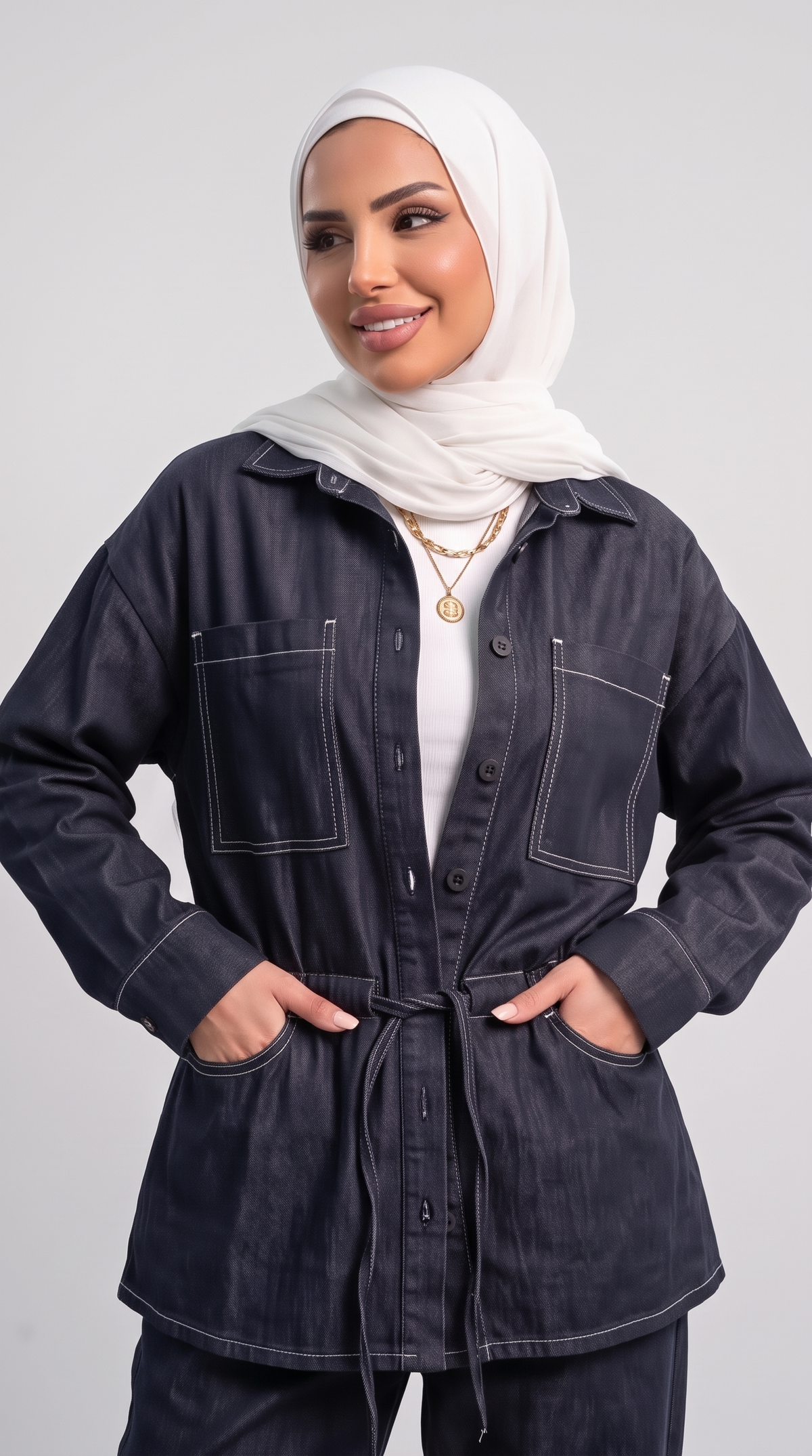 NAVY DENIM SET
