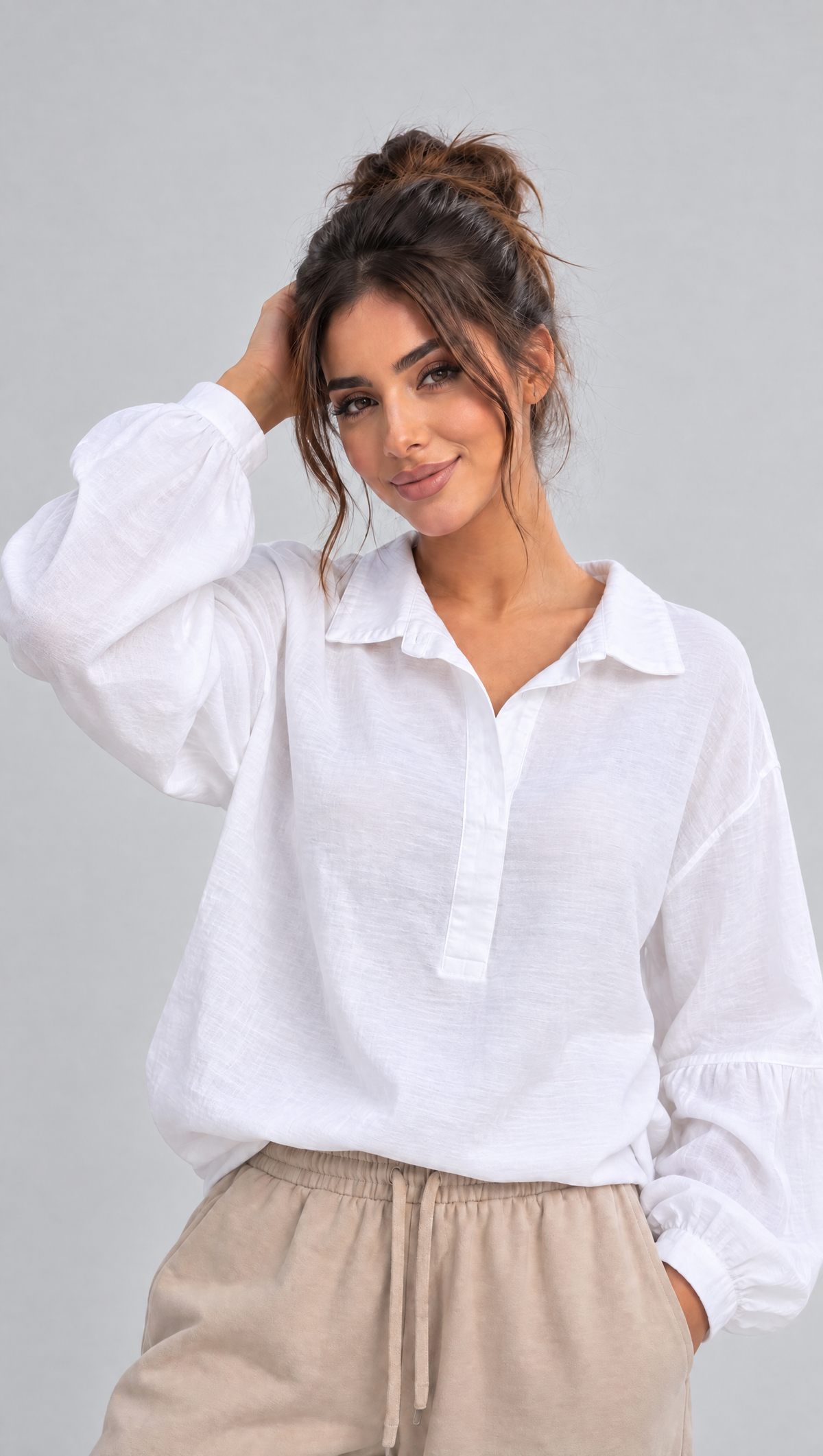 SOFT WHITE BLOUSE