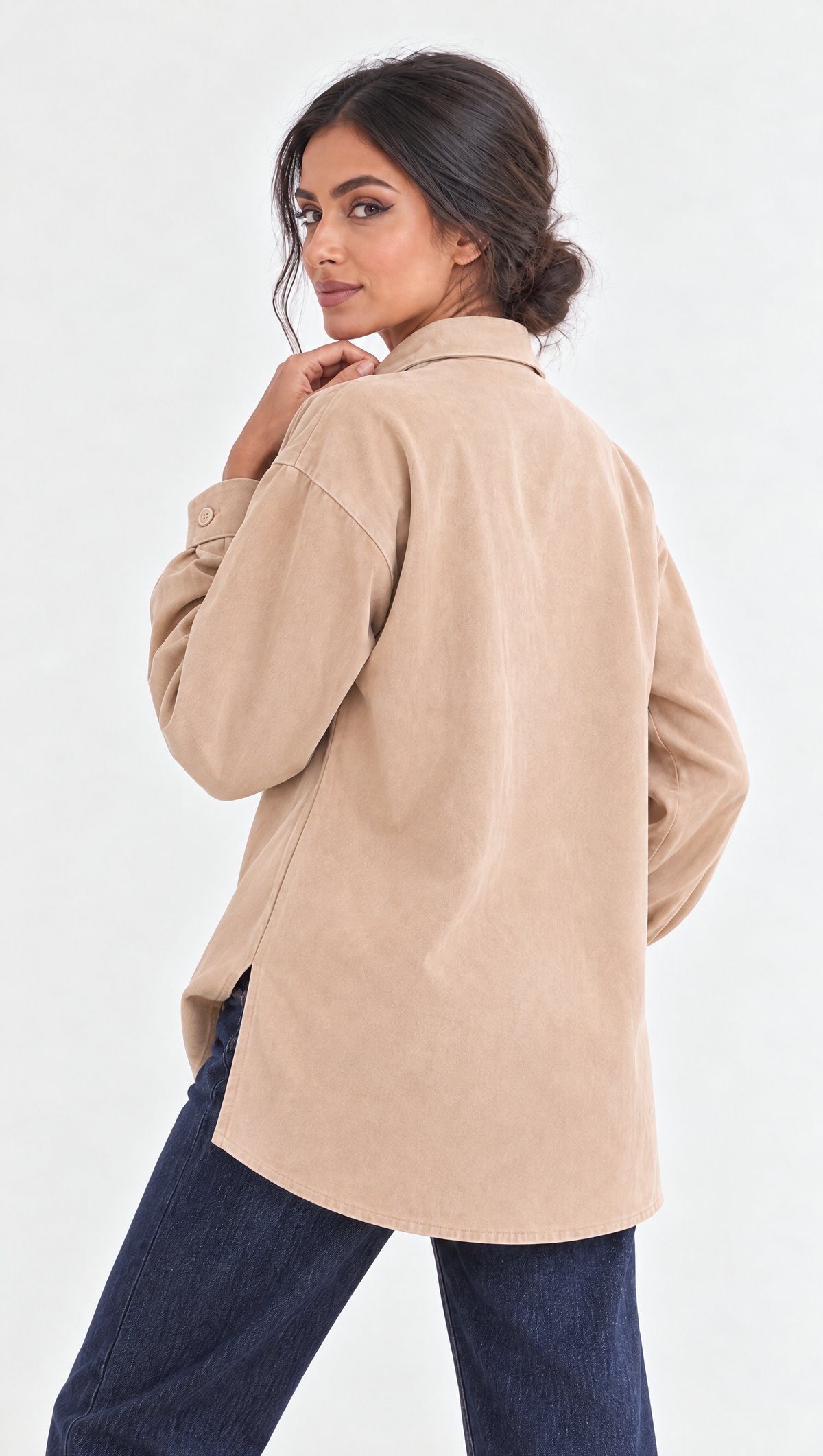 SUEDE BLOUSE