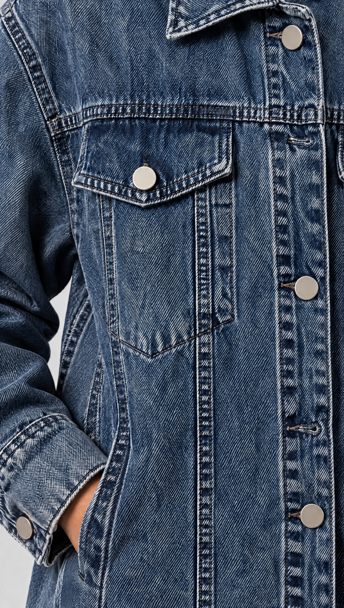 COLORED STITCH DENIM JACKET