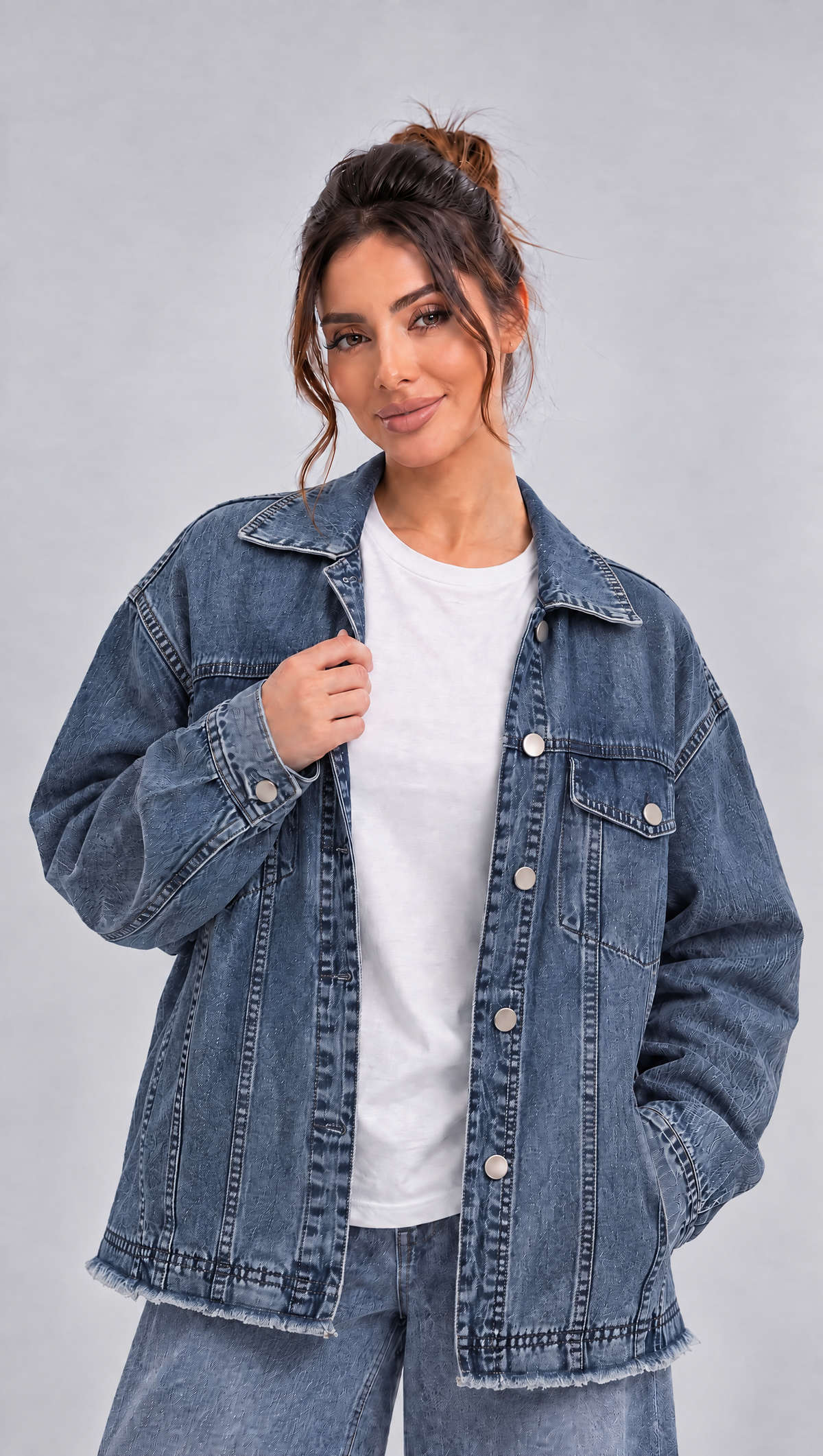 COLORED STITCH DENIM JACKET