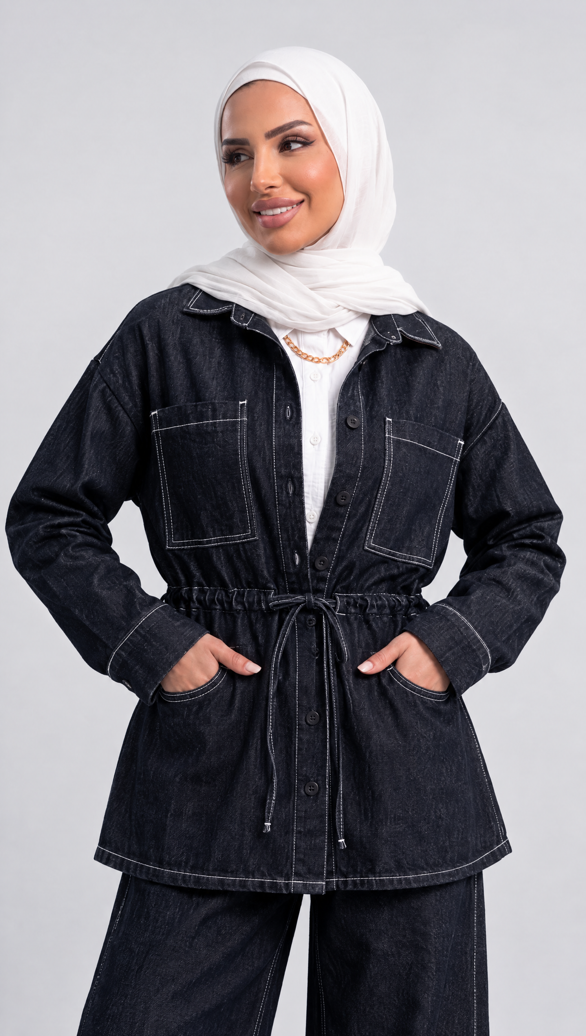 NAVY DENIM SET