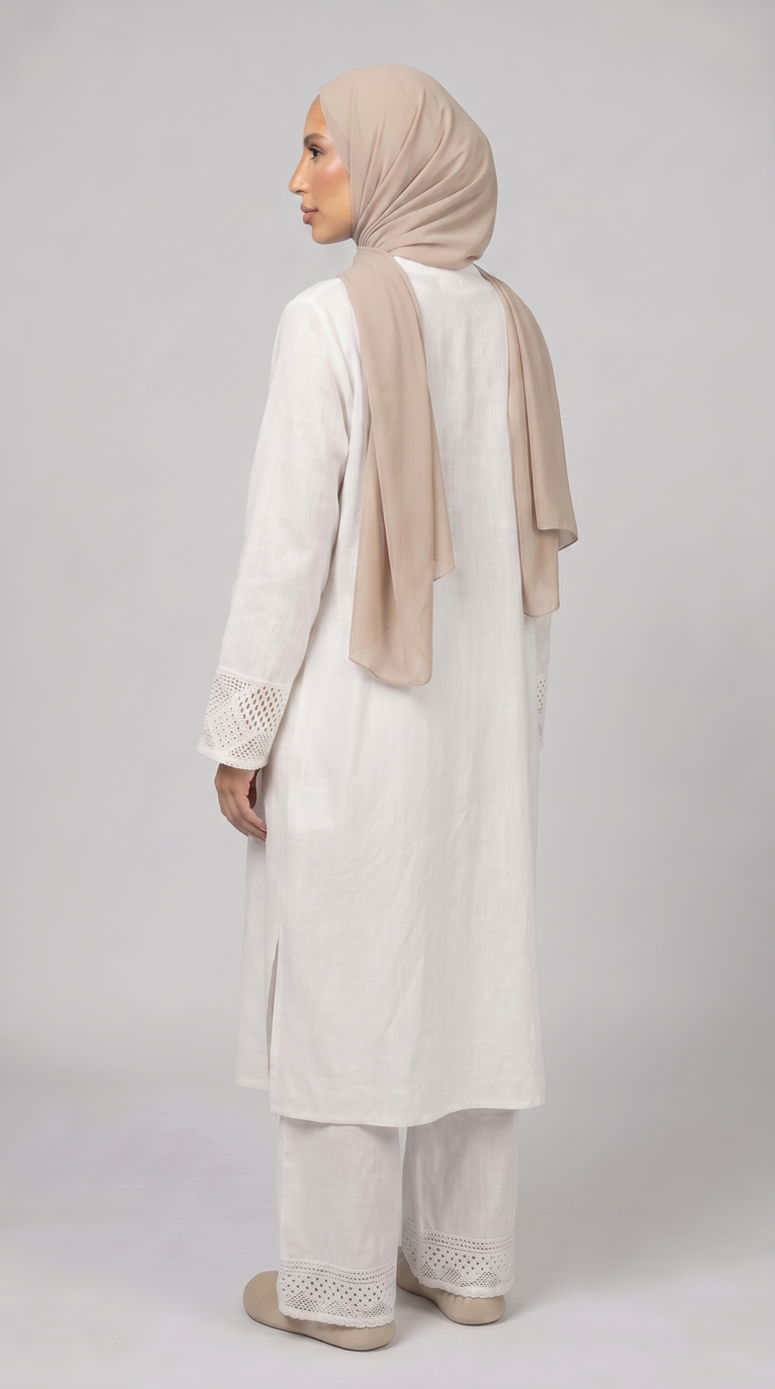 LACE LINEN TUNIC SET S2