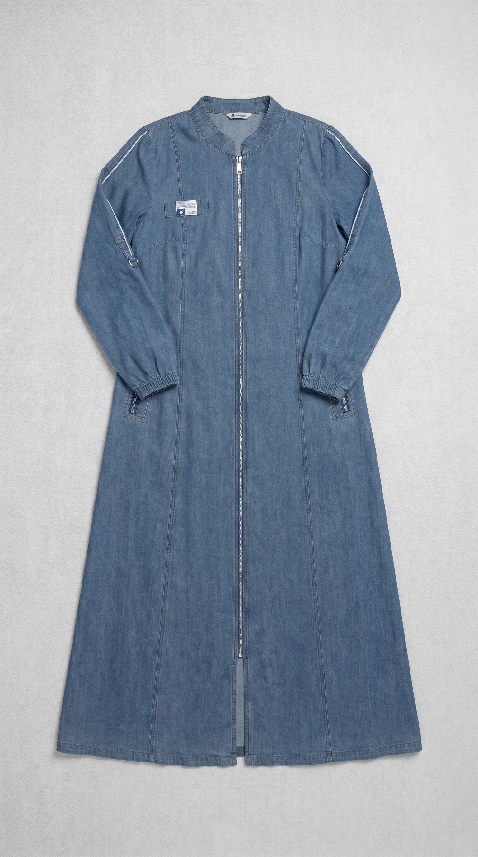 ZIP UP DENIM ABAYA (TURKISH DESIGN) S6